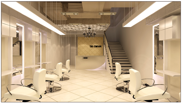 金華裝修帶你鑒賞理發店裝修效果圖