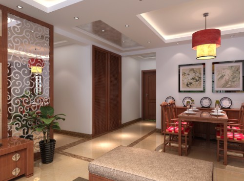 宅速美裝飾,海亮瓏園,三居室,中式風(fēng)格,海亮瓏園中式風(fēng)格109平米三居室裝修設(shè)計(jì)圖片_樣板間_實(shí)景圖-搜房網(wǎng)裝修設(shè)計(jì)網(wǎng)