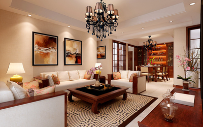 大溪地新中式風格裝修效果圖 傳統(tǒng)與現(xiàn)代的完美融合